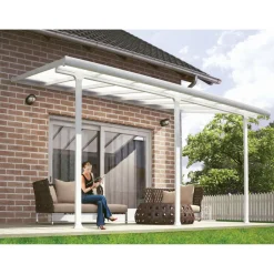 Terassikatos Palram-Canopia Feria 3 x 4,3 m valkoinen/kirkas