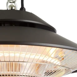 Terassilämmitin AB Polar ripustettava malli 1500 W musta + kaukosäädin