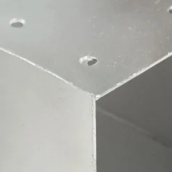 Tolppaliitin X-muoto galvanoitu metalli 91x91mm