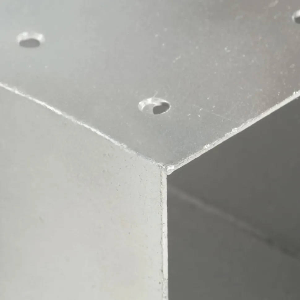 Tolppaliitin X-muoto galvanoitu metalli 91x91mm