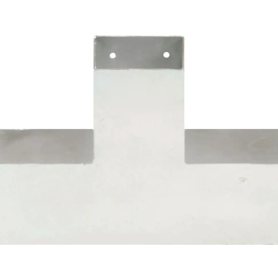 Tolppaliitin X-muoto galvanoitu metalli 91x91mm