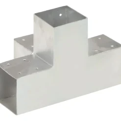 Tolppaliitin X-muoto galvanoitu metalli 91x91mm