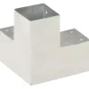 Tolppaliitin Y-muoto galvanoitu metalli 91x91mm