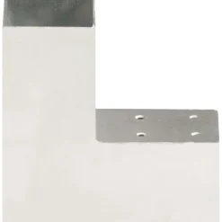 Tolppaliittimet 4kpl L-muoto galvanoitu metalli 71x71mm