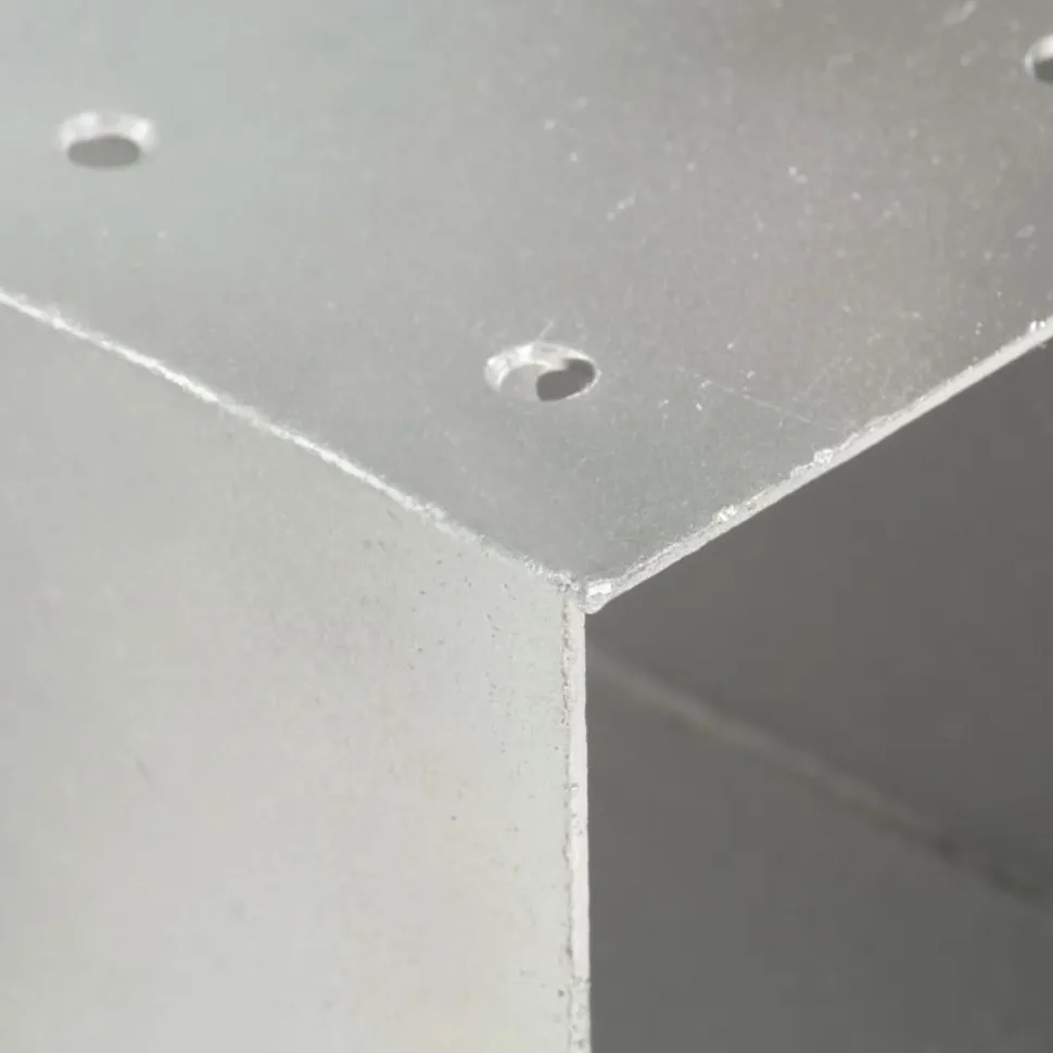 Tolppaliittimet 4kpl Y-muoto galvanoitu metalli 101x101mm