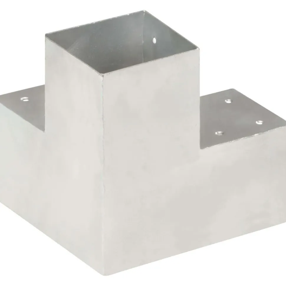 Tolppaliittimet 4kpl Y-muoto galvanoitu metalli 101x101mm