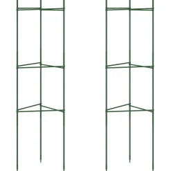Tomaattihäkki, 116 cm teräs ja PP, eri määrillä ja malleja (38130)