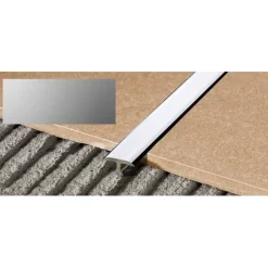 T-peitelista Progress Profiles Procover 2,7m 10mm anodisoitu hopea