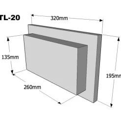 Tuhkaluukku 320x195mm eri värivaihtoehtoja