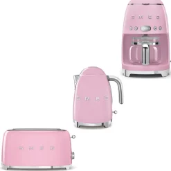 Tuotepaketti Smeg - vedenkeitin KLF03 1,7 l, kahvinkeitin ja leivänpaahdin TSF02