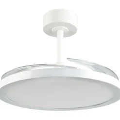 Tuuletinkattovalaisin Trio Kasfjord Starlight Ø106.5cm LED mattavalkoinen