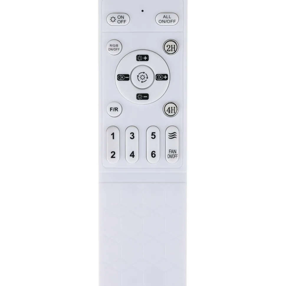 Tuuletinvalaisin Eglo Vallonia RGB/CCT LED Ø48cm kaukosäädin musta