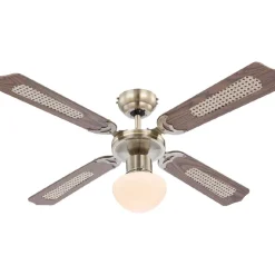 Tuuletinvalaisin Globo Champion Ø106,6cm 60W messinki