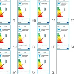 Tuuletinvalaisin valolla ja kaukosäätimella, eri kokoja ja värejä