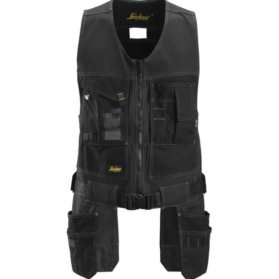Työkaluliivi Snickers Workwear Canvas+ 4254 musta
