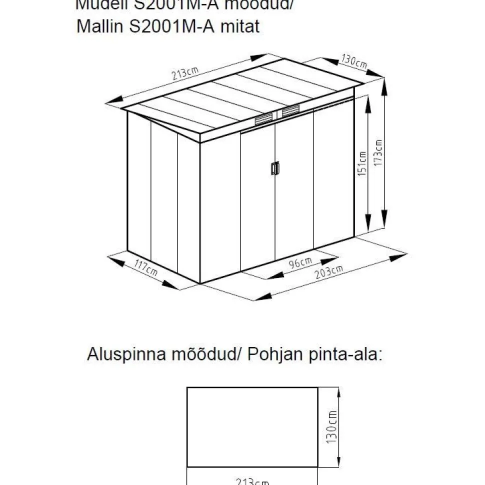 Työkaluvaja AB Polar 2,3 m² harmaa