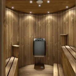 Tynnyrisauna SpaDealers pystymalli Ø180cm lämpöpuu