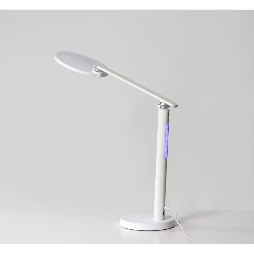 Työpöytävalaisin kirkasvalolla Innolux Oslo 60cm 16W USB valkoinen