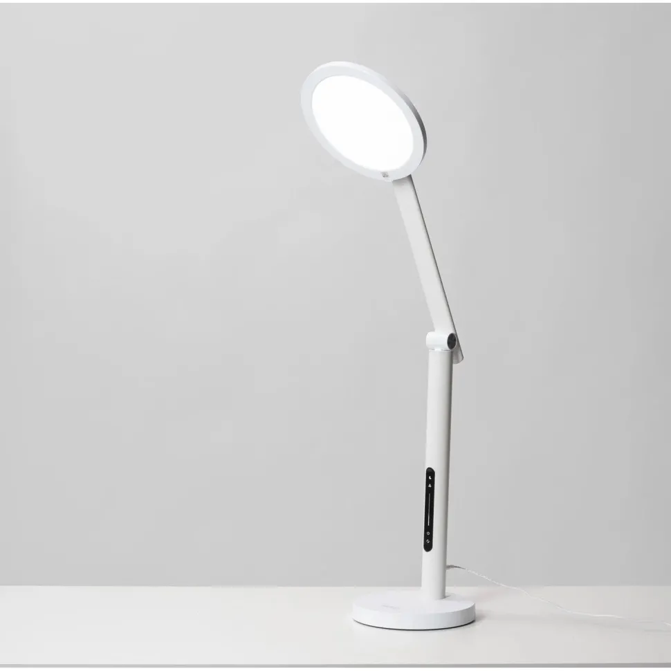 Työpöytävalaisin kirkasvalolla Innolux Oslo 60cm 16W USB valkoinen