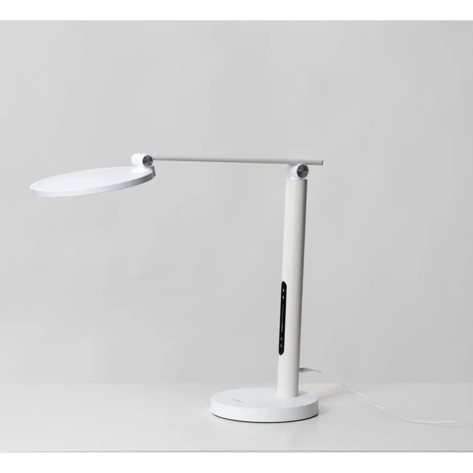 Työpöytävalaisin kirkasvalolla Innolux Oslo 60cm 16W USB valkoinen