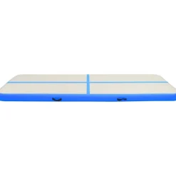 Täytettävä voimistelumatto pumpulla 300x100x20cm PVC sininen