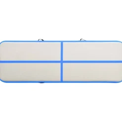 Täytettävä voimistelumatto pumpulla 300x100x20cm PVC sininen