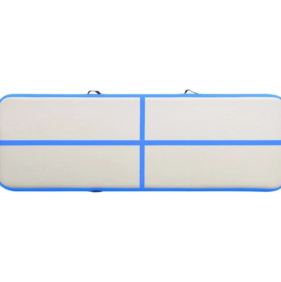 Täytettävä voimistelumatto pumpulla 300x100x20cm PVC sininen