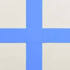 Täytettävä voimistelumatto pumpulla 300x100x15cm PVC sininen