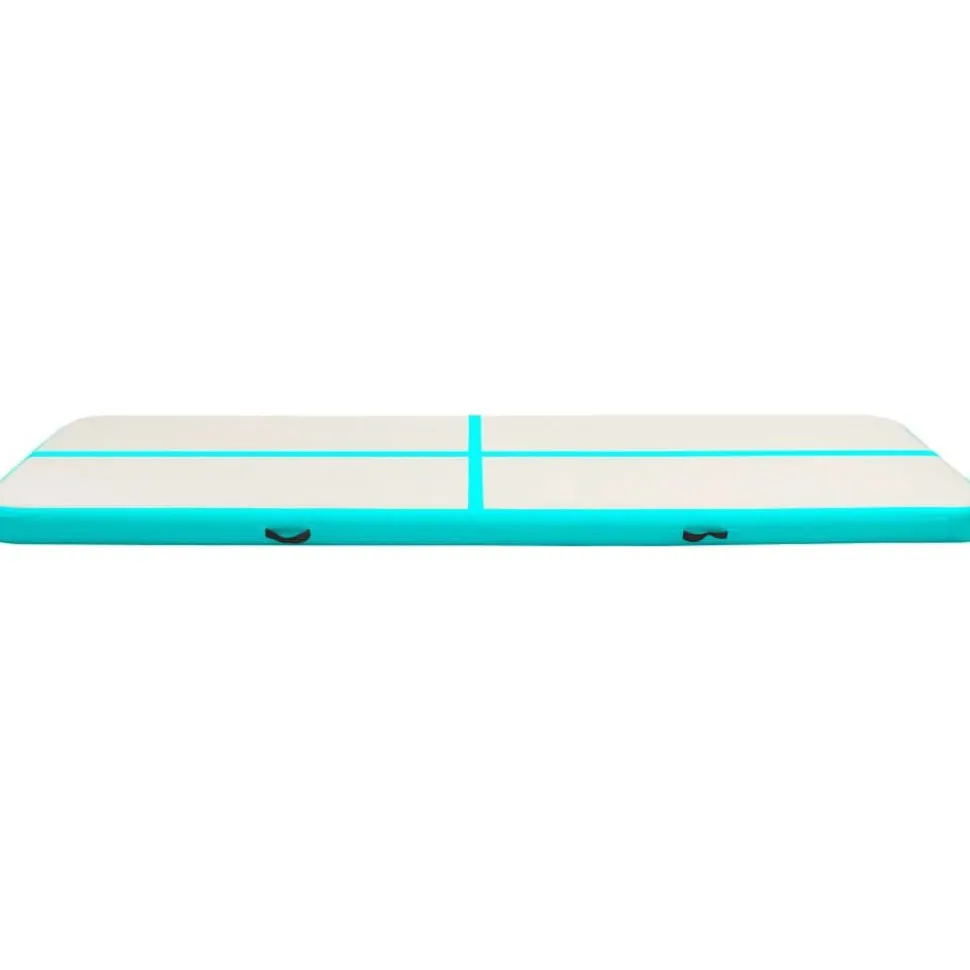 Täytettävä voimistelumatto pumpulla 700x100x15 cm PVC vihreä