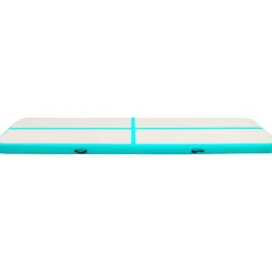 Täytettävä voimistelumatto pumpulla 600x100x15 cm PVC vihreä