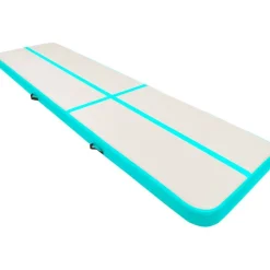 Täytettävä voimistelumatto pumpulla 600x100x15 cm PVC vihreä