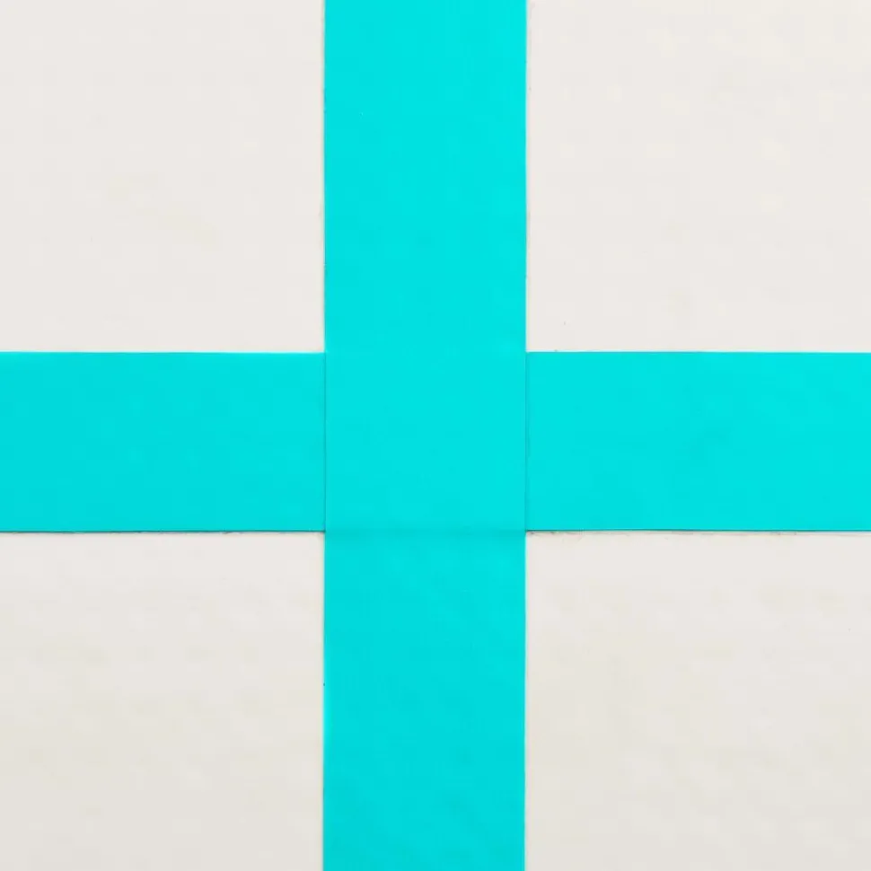 Täytettävä voimistelumatto pumpulla 800x100x15 cm PVC vihreä