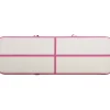 Täytettävä voimistelumatto pumpulla 500x100x20 cm PVC pinkki