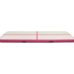 Täytettävä voimistelumatto pumpulla 500x100x20 cm PVC pinkki