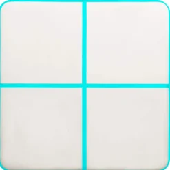 Täytettävä voimistelumatto pumpulla 500x100x15 cm PVC vihreä