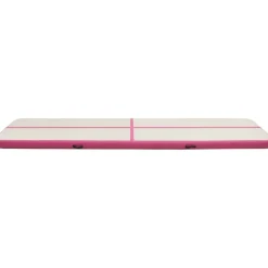 Täytettävä voimistelumatto pumpulla 600x100x20 cm PVC pinkki