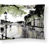 Tyynyliina Vallila Aurajoki, 50x60cm, vihreä/keltainen