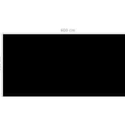 Uima-altaan suoja musta 600x300 cm pe