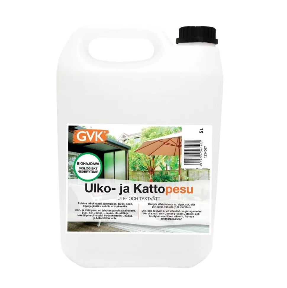 Ulko- ja kattopesu GVK 5 l