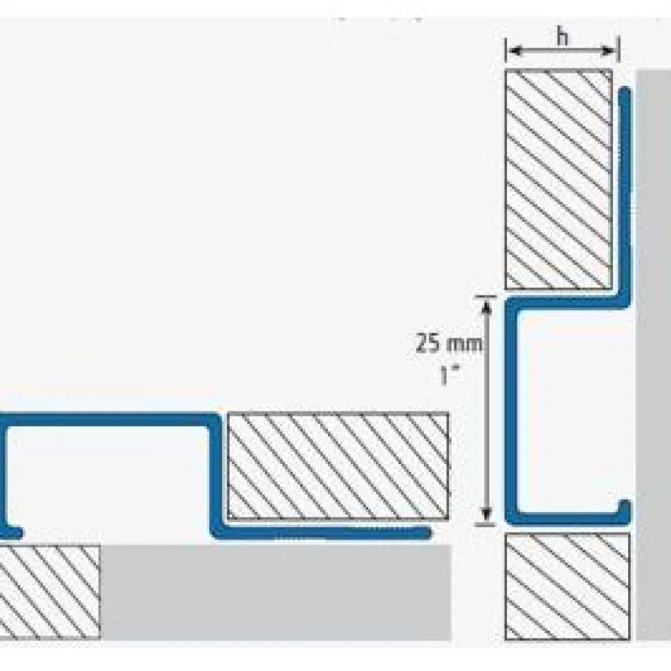 Ulkokulmapala Euroshrink ulkokulma-/boordilistaan alumiini e-213a, 12mm, eri värejä