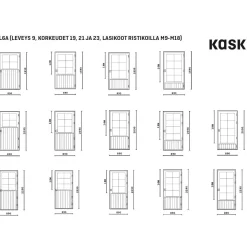 Ulko-ovi Kaskipuu UL7A M16 Huvila mittatilausovi