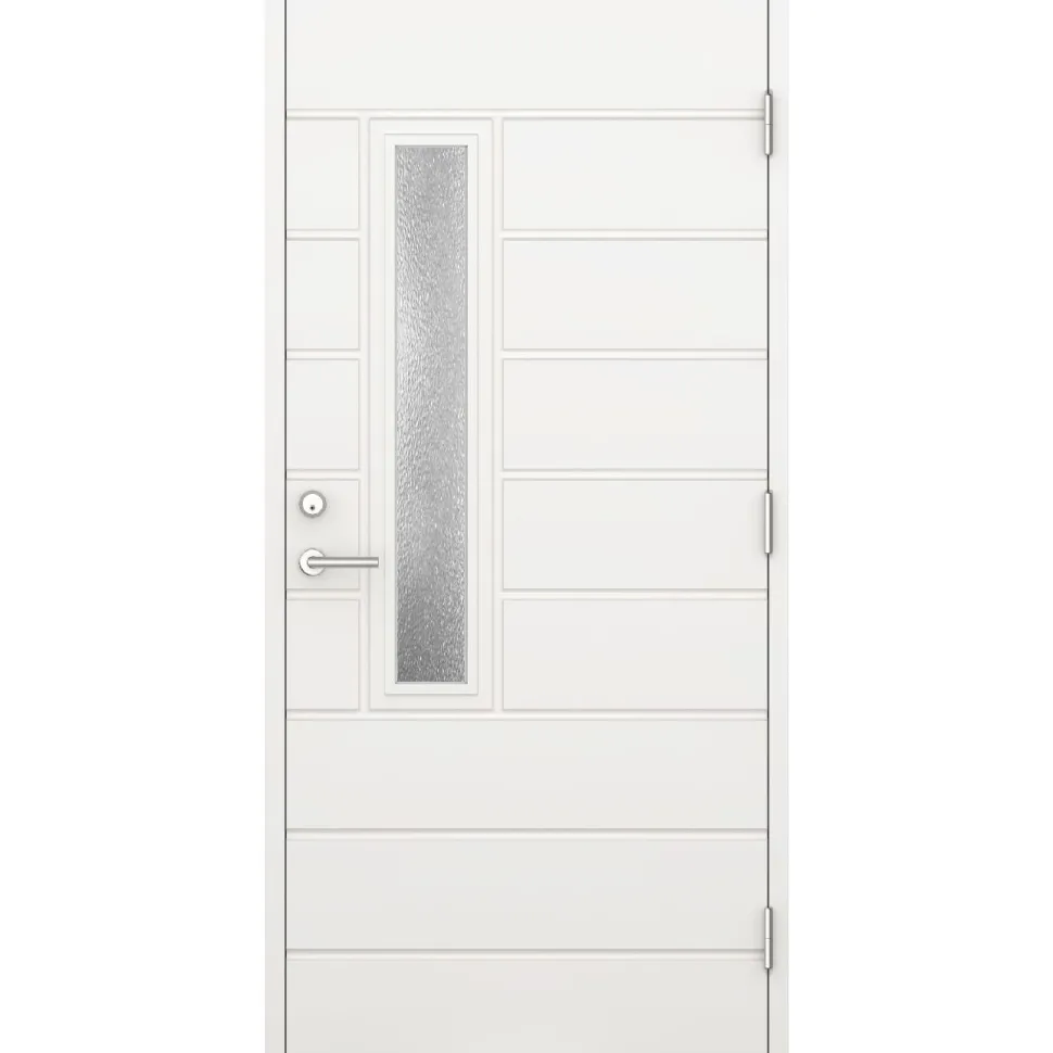 Ulko-ovi Oulux Modern 9-10x21 karmi 115 mm valkoinen