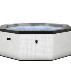 Ulkoporeallas Wave Spa Como, 6 hlöä, 90 suutinta, WiFi, kahdeksankulmainen, koottava, valkoinen