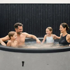 Ulkoporeallas Wave Spa Tahoe, 4 hlöä, 70 suutinta, WiFi, pyöreä, koottava, harmaa
