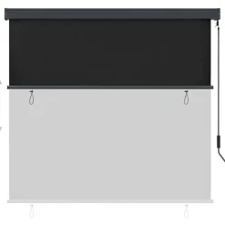 Ulkorullaverho 160x250 cm antrasiitti
