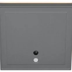 Ulkoseinävalaisin Trio Fortaleza LED 14x14cm ladattava liike- ja hämärätunnistin antrasiitti