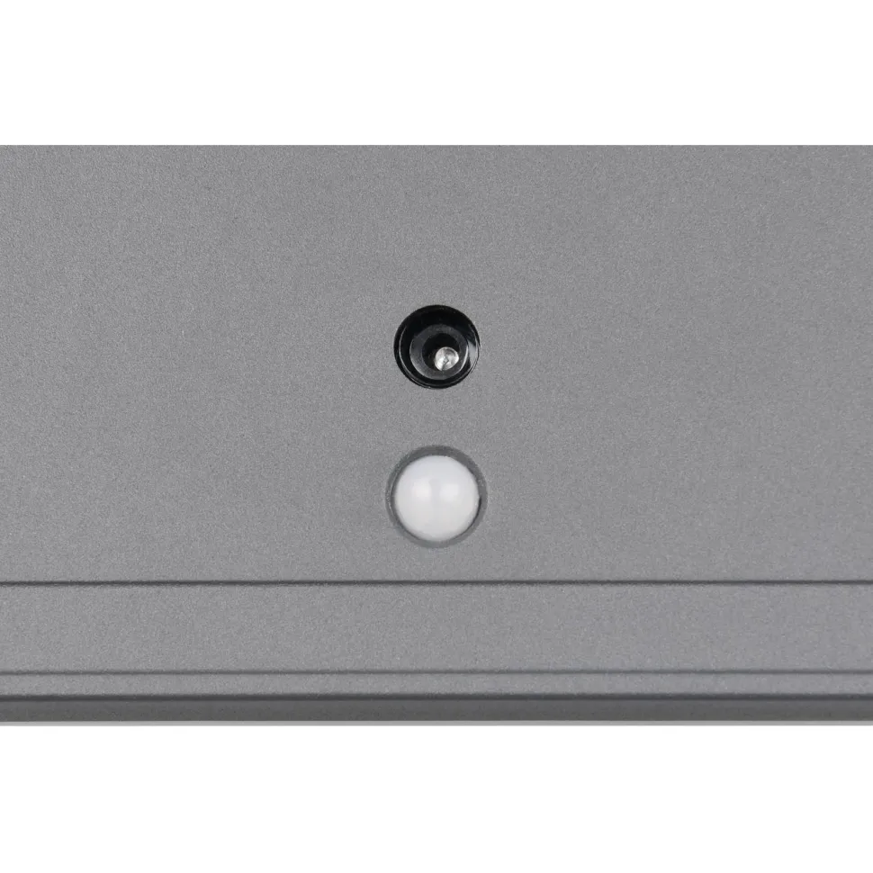 Ulkoseinävalaisin Trio Fortaleza LED 14x14cm ladattava liike- ja hämärätunnistin antrasiitti