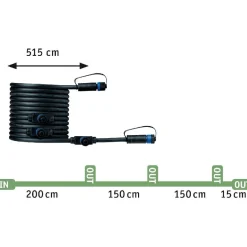 Ulkospottisarja Paulmann Plug & Shine älyvalaisin 3-osainen musta