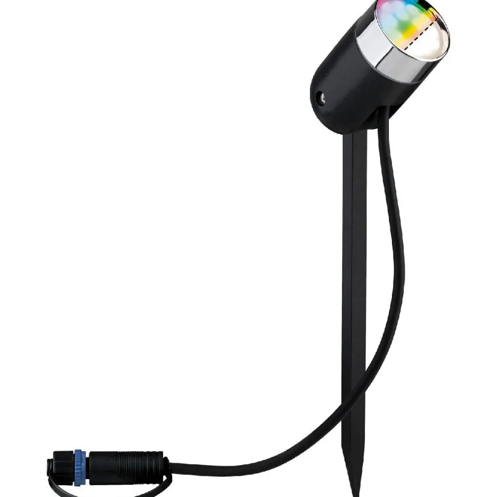 Ulkospottisarja Paulmann Plug & Shine älyvalaisin 3-osainen musta