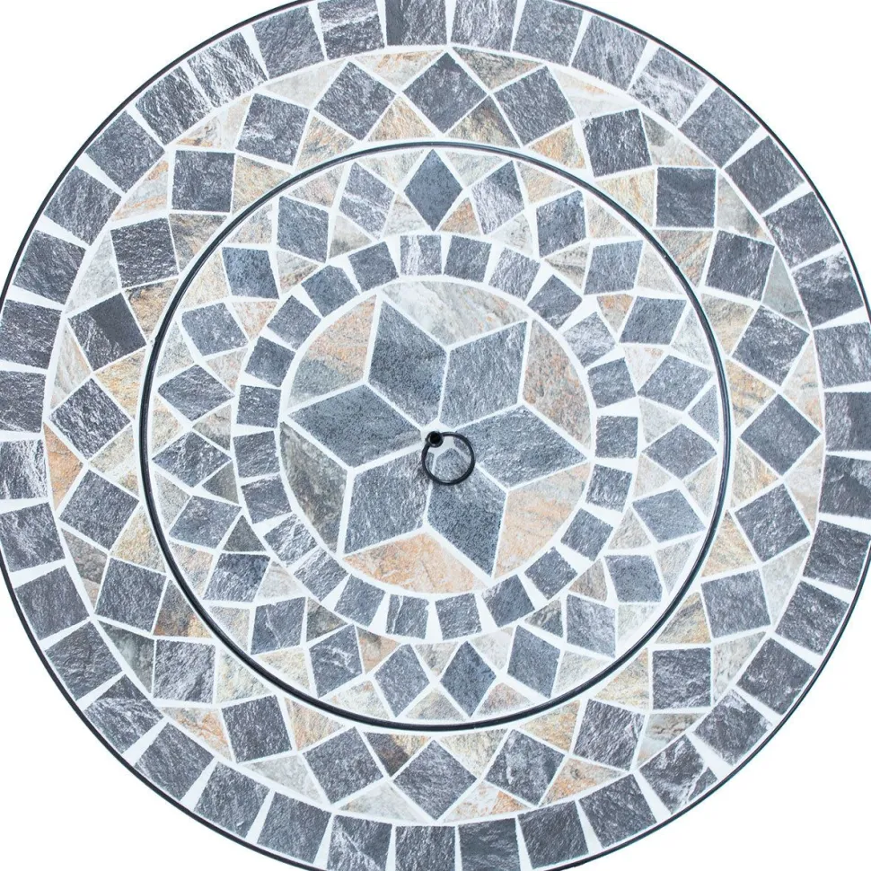 Ulkotulisija Home4You MOSAIC 60x60xK45 cm, harmaa